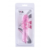 Стимулирующая розовая насадка с шишечками и шипами - 13,5 см. - Toyfa Basic - в Южно-Сахалинске купить с доставкой