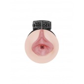 Мастурбатор-вагина с виброкольцом Satisfaction Darling - Lola Games - в Южно-Сахалинске купить с доставкой