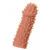 Телесная насадка на фаллос с имитацией шипов KOKOS Extreme Sleeve 07 - 14,7 см. - KOKOS - в Южно-Сахалинске купить с доставкой