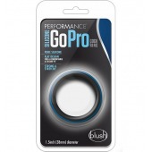 Черно-синее эрекционное кольцо Silicone Go Pro Cock Ring - Blush Novelties - в Южно-Сахалинске купить с доставкой