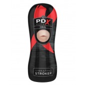 Мастурбатор-ротик Vibrating Oral Stroker - Pipedream - в Южно-Сахалинске купить с доставкой
