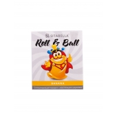 Стимулирующий презерватив-насадка Roll   Ball Banana - Sitabella - купить с доставкой в Южно-Сахалинске