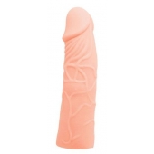 Закрытая телесная насадка-фаллос - 17 см. - Sex Expert - в Южно-Сахалинске купить с доставкой