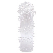 Закрытая прозрачная насадка в форме розы с креплением-колечком - 13 см. - Erowoman-Eroman - в Южно-Сахалинске купить с доставкой