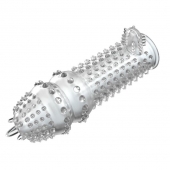 Закрытая прозрачная насадка Crystal sleeve - 14,2 см. - Erowoman-Eroman - в Южно-Сахалинске купить с доставкой