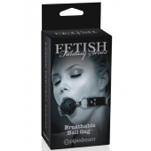 Черный кляп с дырочками Breathable Ball Gag - Pipedream - купить с доставкой в Южно-Сахалинске