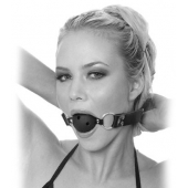 Черный кляп с дырочками Breathable Ball Gag - Pipedream - купить с доставкой в Южно-Сахалинске
