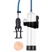 Прозрачная вакуумная вибропомпа Sex Expert с насадкой-вагиной - Sex Expert - в Южно-Сахалинске купить с доставкой