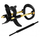 Черно-золотистый экстендер для пениса Sex Expert - Sex Expert - в Южно-Сахалинске купить с доставкой