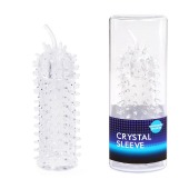 Закрытая рельефная насадка Crystal sleeve с усиками - 12 см. - Erowoman-Eroman - в Южно-Сахалинске купить с доставкой