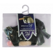 Черный пояс-трусики с двумя насадками Soft-Dolli - 16,5 и 10,5 см. - LOVETOY (А-Полимер) - купить с доставкой в Южно-Сахалинске