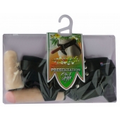 Черный пояс-трусики с двумя насадками  Экзотик-Linda  - 15,5 и 10,5 см. - LOVETOY (А-Полимер) - купить с доставкой в Южно-Сахалинске