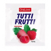 Пробник гель-смазки Tutti-frutti с малиновым вкусом - 4 гр. - Биоритм - купить с доставкой в Южно-Сахалинске