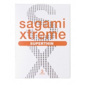 Ультратонкие презервативы Sagami Xtreme SUPERTHIN - 3 шт. - Sagami - купить с доставкой в Южно-Сахалинске