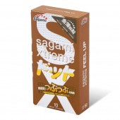 Презервативы Sagami Xtreme FEEL UP с точечной текстурой и линиями прилегания - 10 шт. - Sagami - купить с доставкой в Южно-Сахалинске