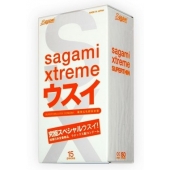 Ультратонкие презервативы Sagami Xtreme SUPERTHIN - 15 шт. - Sagami - купить с доставкой в Южно-Сахалинске