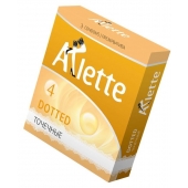 Презервативы Arlette Dotted с точечной текстурой - 3 шт. - Arlette - купить с доставкой в Южно-Сахалинске