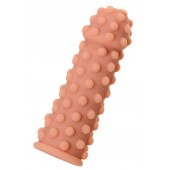 Телесная реалистичная насадка KOKOS Extreme Sleeve 02 с дополнительной стимуляцией - 12,7 см. - KOKOS - в Южно-Сахалинске купить с доставкой