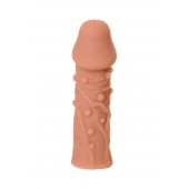 Телесная реалистичная насадка KOKOS Extreme Sleeve 06 с дополнительной стимуляцией - 12,7 см. - KOKOS - в Южно-Сахалинске купить с доставкой