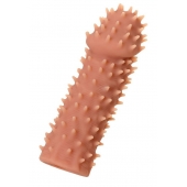 Телесная реалистичная насадка KOKOS Extreme Sleeve 07 с дополнительной стимуляцией - 12,7 см. - KOKOS - в Южно-Сахалинске купить с доставкой