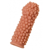 Телесная реалистичная насадка KOKOS Extreme Sleeve 08 с дополнительной стимуляцией - 12,7 см. - KOKOS - в Южно-Сахалинске купить с доставкой