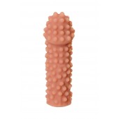 Телесная реалистичная насадка KOKOS Extreme Sleeve 10 с дополнительной стимуляцией - 14,7 см. - KOKOS - в Южно-Сахалинске купить с доставкой