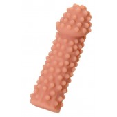 Телесная реалистичная насадка KOKOS Extreme Sleeve 10 с дополнительной стимуляцией - 14,7 см. - KOKOS - в Южно-Сахалинске купить с доставкой