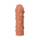 Телесная реалистичная насадка KOKOS Extreme Sleeve 11 с дополнительной стимуляцией - 12,7 см. - KOKOS - в Южно-Сахалинске купить с доставкой