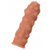Телесная реалистичная насадка KOKOS Extreme Sleeve 11 с дополнительной стимуляцией - 12,7 см. - KOKOS - в Южно-Сахалинске купить с доставкой