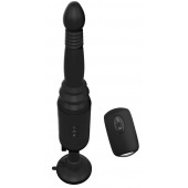 Черный вибромассажер с функцией поступательных движений Ass Thruster - Pipedream - купить с доставкой в Южно-Сахалинске