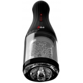 Прозрачный мастурбатор-ротатор с голосовым сопровождением Talk Dirty Rotobator - Pipedream - в Южно-Сахалинске купить с доставкой