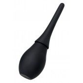 Черный силиконовый анальный душ A-toys с гладким наконечником - A-toys - купить с доставкой в Южно-Сахалинске