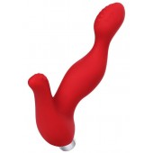 Красный силиконовый вибростимулятор простаты Proman - 12,5 см. - ToyFa - в Южно-Сахалинске купить с доставкой