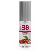 Смазка на водной основе S8 Flavored Lube со вкусом вишни - 50 мл. - Stimul8 - купить с доставкой в Южно-Сахалинске