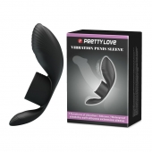 Черное кольцо на пенис с вибрацией Vibration Penis Sleeve - Baile - в Южно-Сахалинске купить с доставкой
