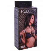 Черный поводок и чокер с кольцом Rada - Rebelts - купить с доставкой в Южно-Сахалинске