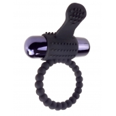 Черное эрекционное виброкольцо Vibrating Silicone Super Ring - Pipedream - в Южно-Сахалинске купить с доставкой
