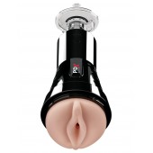 Телесный вибромастурбатор-вагина Cock Compressor Vibrating Stroker - Pipedream - в Южно-Сахалинске купить с доставкой