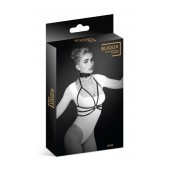 Черная упряжь на грудь Julia - Bijoux Pour Toi - купить с доставкой в Южно-Сахалинске