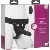 Черный полый вибрострапон Body Extensions BE Aroused - 17,78 см. - Doc Johnson - купить с доставкой в Южно-Сахалинске