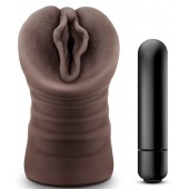 Коричневый мастурбатор-вагина Alexis - Blush Novelties - в Южно-Сахалинске купить с доставкой