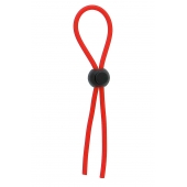 Красное эрекционное лассо с одной бусиной-утяжкой STRETCHY THIN LASSO - Dream Toys - в Южно-Сахалинске купить с доставкой