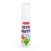 Гель-смазка Tutti-frutti со вкусом сладкой мяты - 30 гр. - Биоритм - купить с доставкой в Южно-Сахалинске