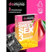 Презервативы для орального секса DOMINO Sweet Sex с ароматом манго - 3 шт. - Domino - купить с доставкой в Южно-Сахалинске