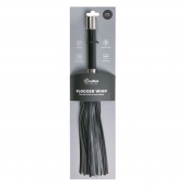 Черная плеть Easytoys Flogger With Metal Grip - 38 см. - Easy toys - купить с доставкой в Южно-Сахалинске