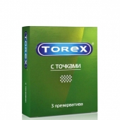 Текстурированные презервативы Torex  С точками  - 3 шт. - Torex - купить с доставкой в Южно-Сахалинске