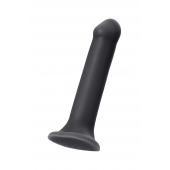 Черный фаллос на присоске Silicone Bendable Dildo XL - 20 см. - Strap-on-me - купить с доставкой в Южно-Сахалинске