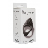 Черное эрекционное виброкольцо Pure Passion Sunset - Lola Games - в Южно-Сахалинске купить с доставкой