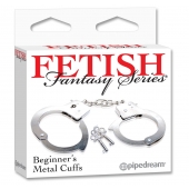 Металлические наручники Beginner s Metal Cuffs - Pipedream - купить с доставкой в Южно-Сахалинске