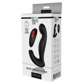 Черный вибромассажер простаты SWIRLING P-PLEASER - Dream Toys - в Южно-Сахалинске купить с доставкой